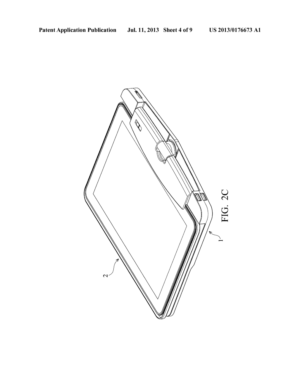 PORTABLE ELECTRONIC DEVICE AND DOCKING DEVICE THEREOF - diagram, schematic, and image 05