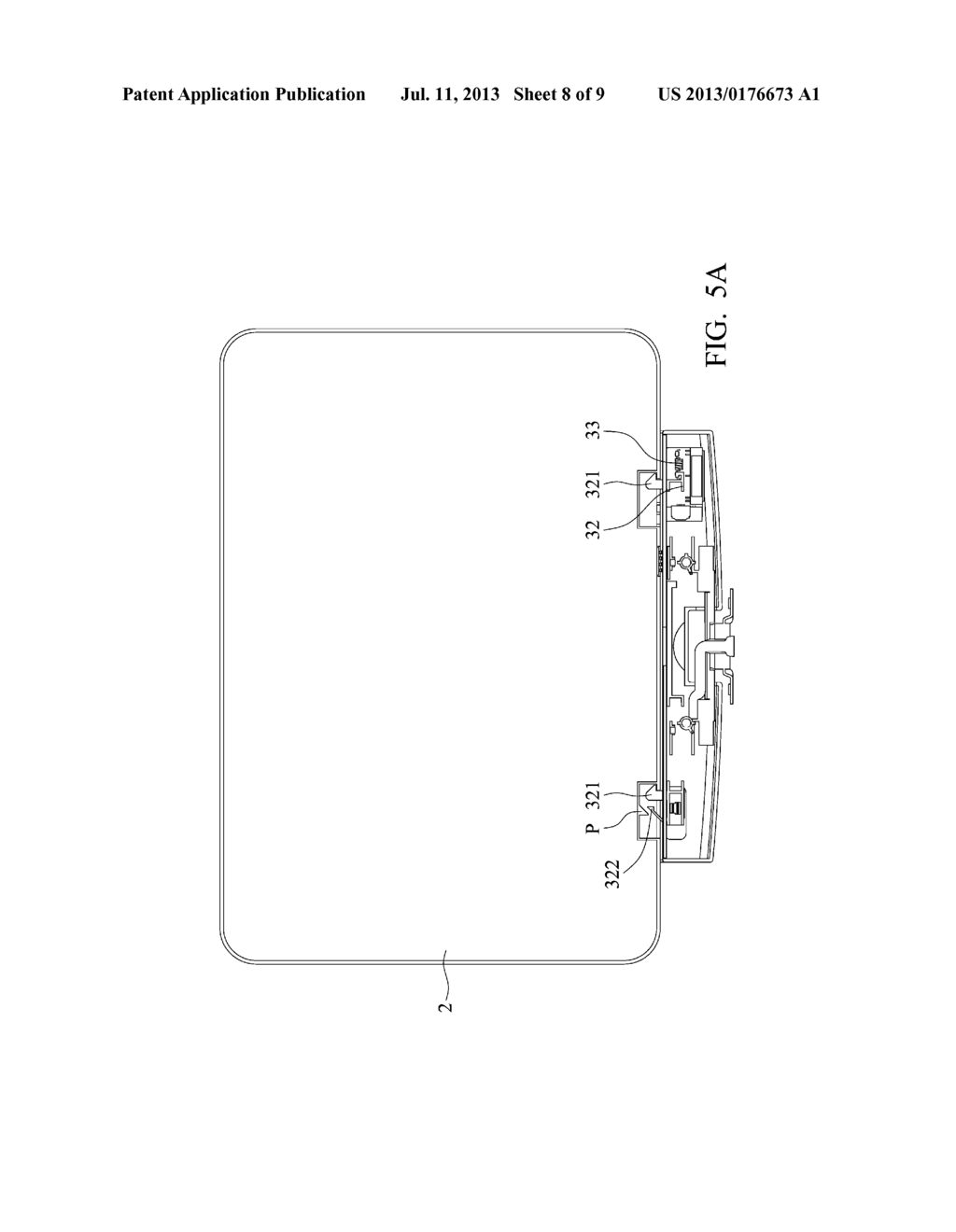 PORTABLE ELECTRONIC DEVICE AND DOCKING DEVICE THEREOF - diagram, schematic, and image 09