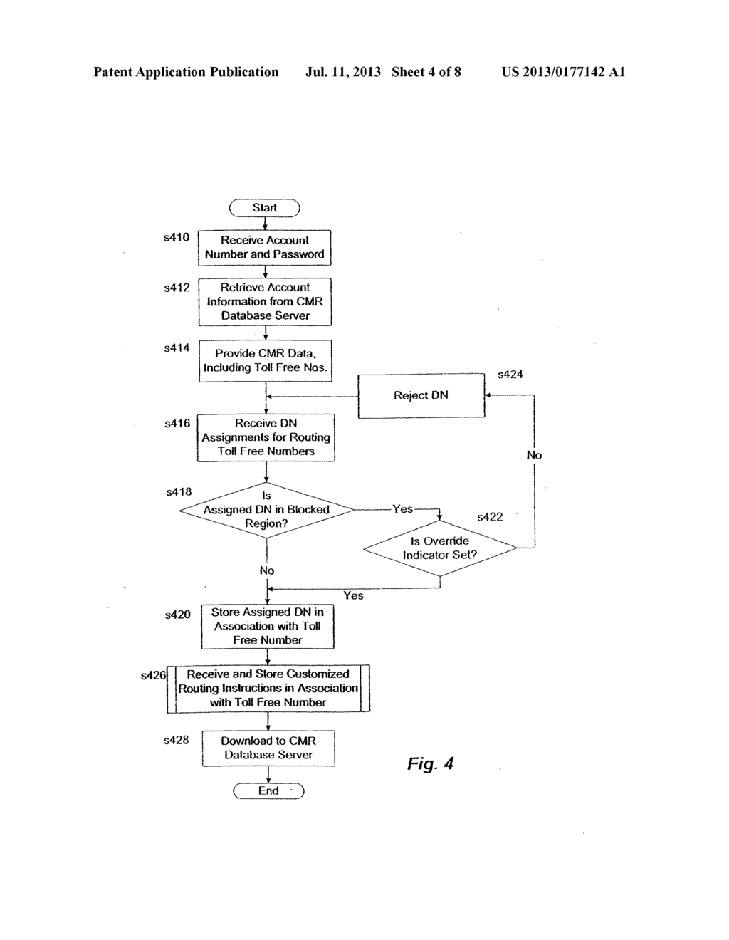 INTERNATIONAL ORIGIN DEPENDENT CUSTOMIZED ROUTING OF CALLS TO TOLL-FREE     NUMBERS - diagram, schematic, and image 05