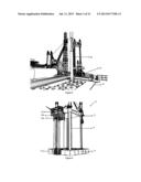 Offshore Unit and Method of Installing Wellhead Platform Using the     Offshore Unit diagram and image