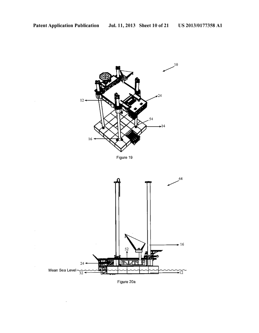 Offshore Unit and Method of Installing Wellhead Platform Using the     Offshore Unit - diagram, schematic, and image 11