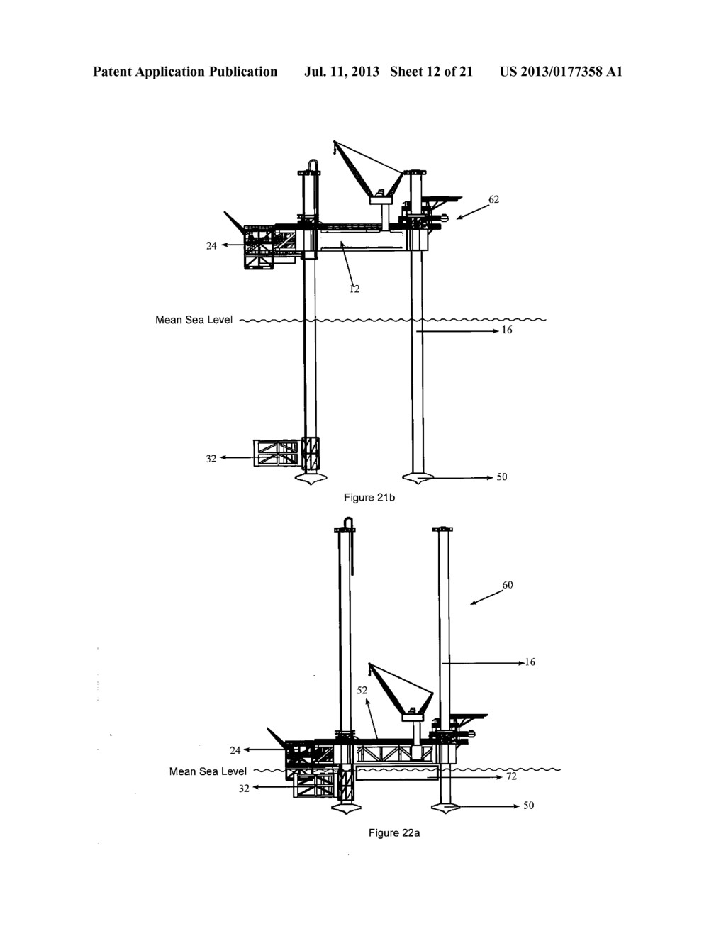 Offshore Unit and Method of Installing Wellhead Platform Using the     Offshore Unit - diagram, schematic, and image 13