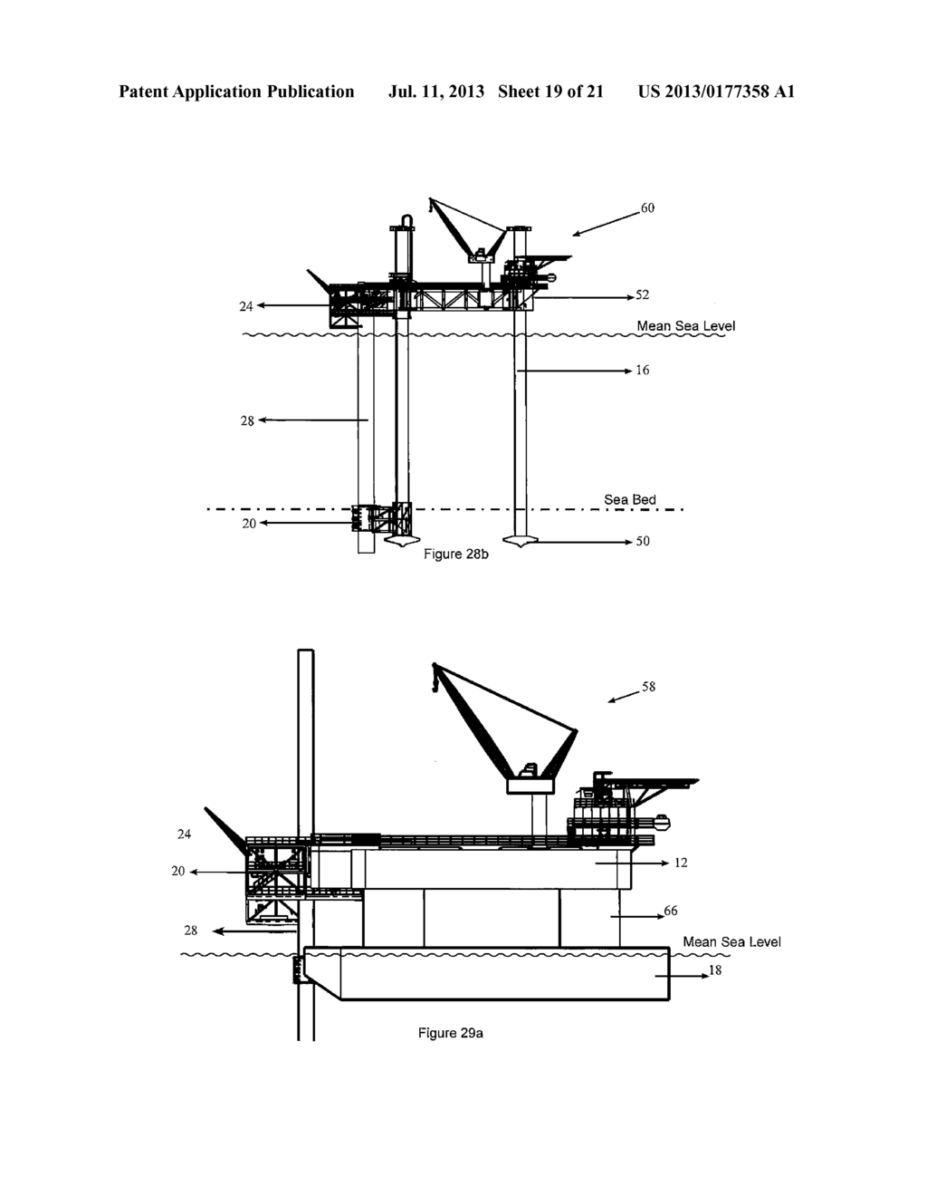 Offshore Unit and Method of Installing Wellhead Platform Using the     Offshore Unit - diagram, schematic, and image 20