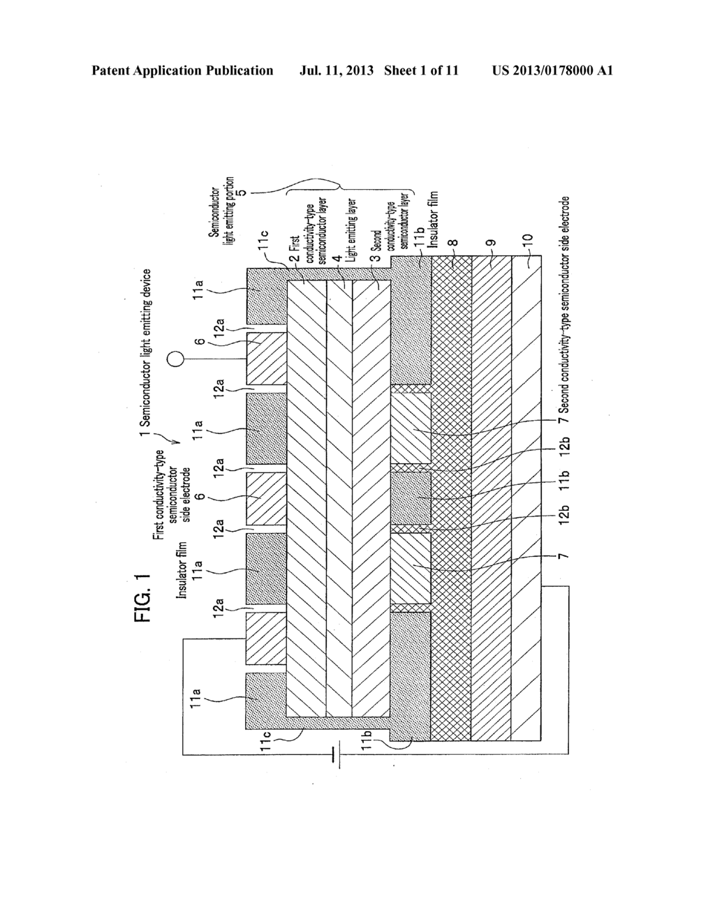 METHOD FOR FABRICATING SEMICONDUCTOR LIGHT EMITTING DEVICE - diagram, schematic, and image 02