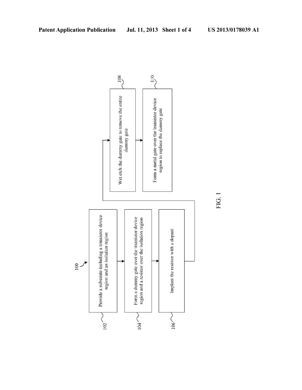 INTEGRATED CIRCUIT RESISTOR FABRICATION WITH DUMMY GATE REMOVAL - diagram, schematic, and image 02