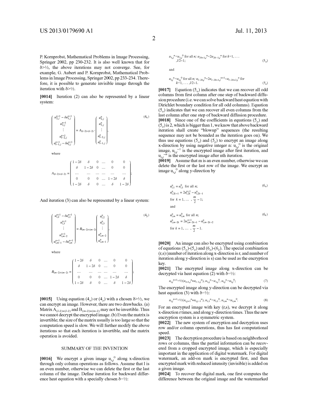 METHOD AND APPARATUS FOR FAST IMAGE ENCRYPTION AND INVISIBLE DIGITAL     WATERMARK - diagram, schematic, and image 20