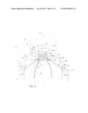 APPARATUS FOR BLOWING AND FILLING A CONTAINER WITH LIQUID COLLECTING MEANS diagram and image