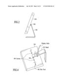 FLAT PANEL DISPLAY INCLUDING A HINGE ASSEMBLY diagram and image