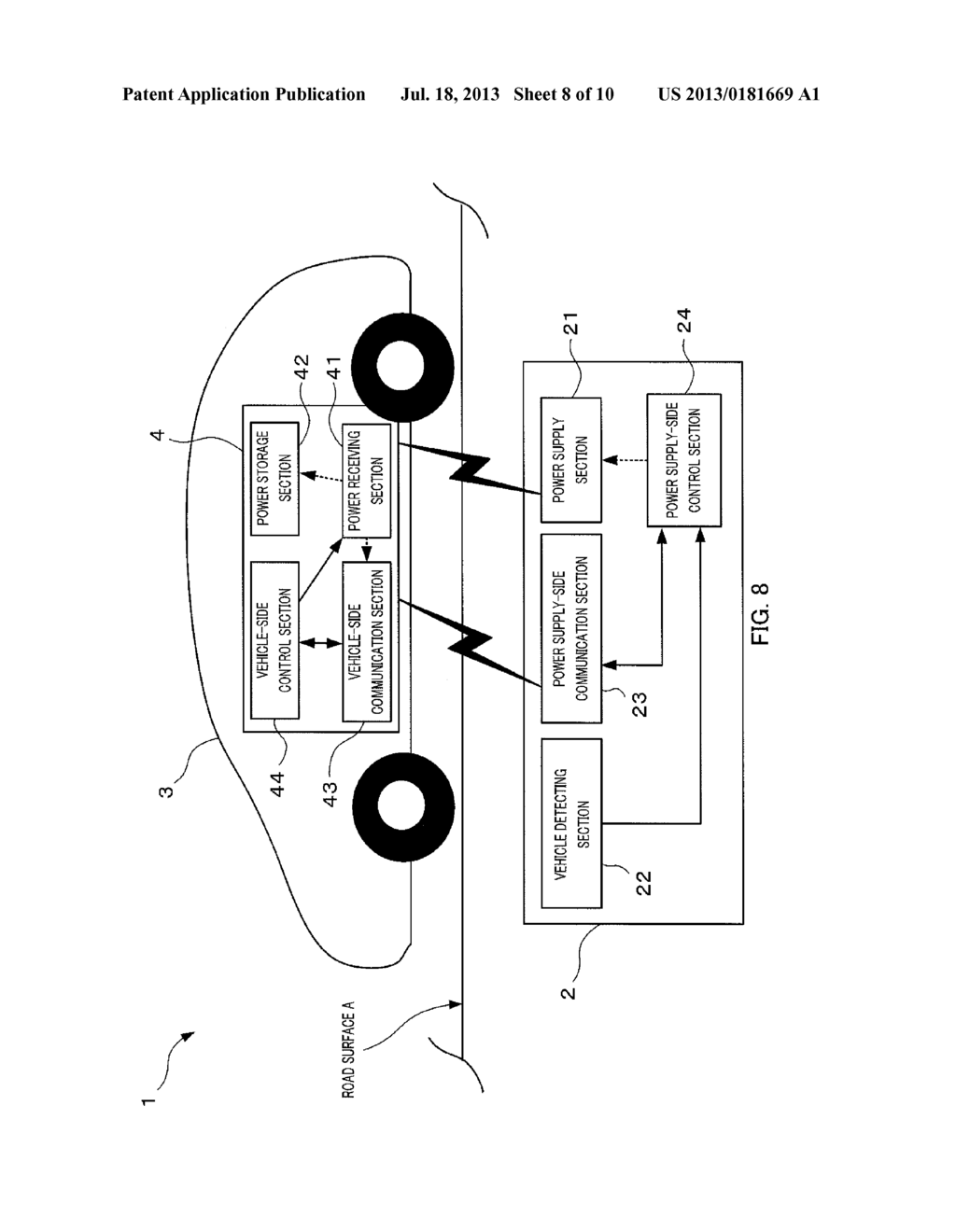 ELECTRICITY SUPPLY SYSTEM FOR ELECTRIC AUTOMOBILE, AND ELECTRIC AUTOMOBILE     AND POWER SUPPLY DEVICE USED IN SAID SYSTEM - diagram, schematic, and image 09