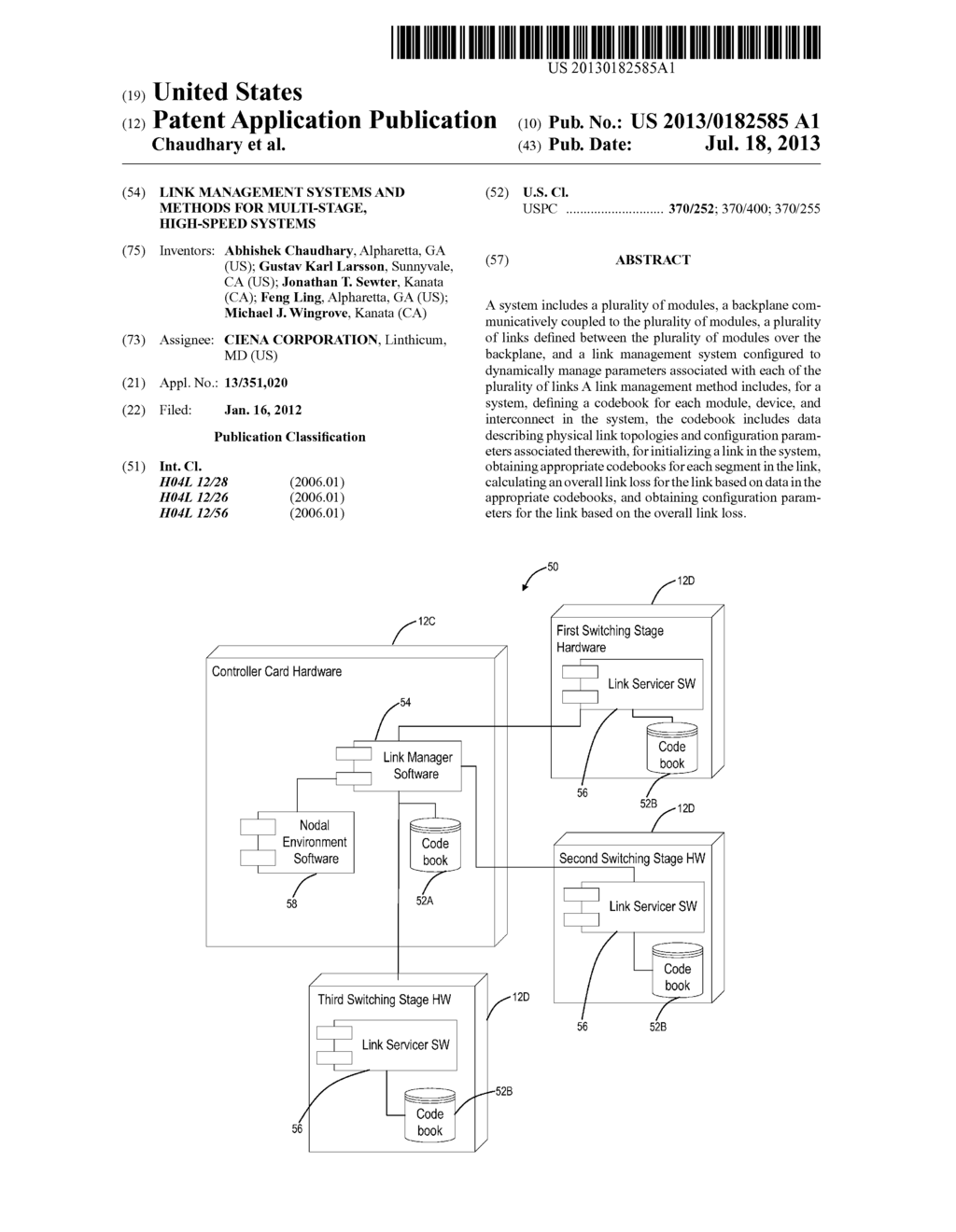 LINK MANAGEMENT SYSTEMS AND METHODS FOR MULTI-STAGE, HIGH-SPEED SYSTEMS - diagram, schematic, and image 01