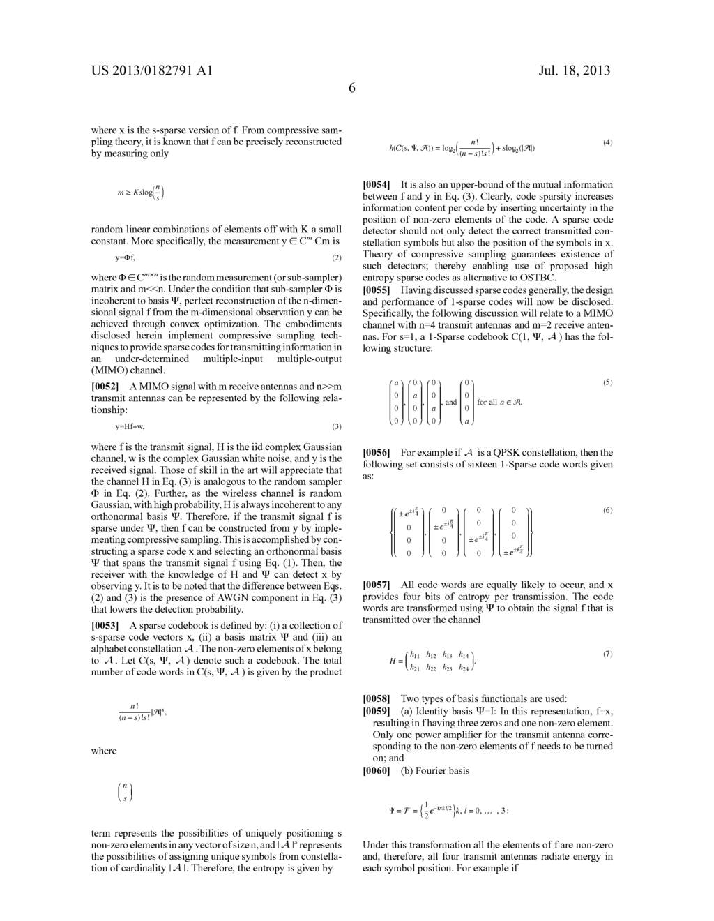 SPARSE CODES FOR MIMO CHANNEL AND DETECTOR ALTERNATIVES FOR SPARSE CODE - diagram, schematic, and image 12