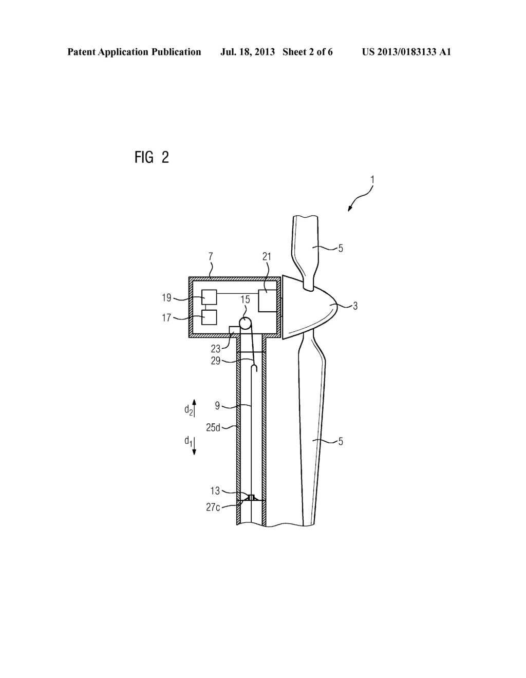 CABLE GUIDING IN A WIND TURBINE TOWER - diagram, schematic, and image 03