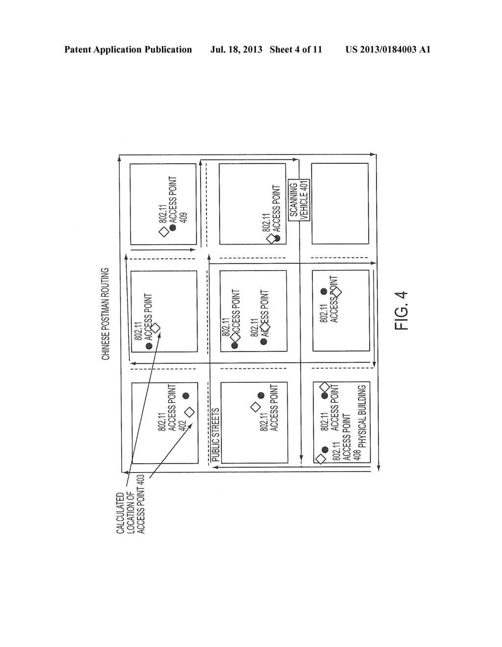 LOCATION-BASED SERVICES THAT CHOOSE LOCATION ALGORITHMS BASED ON NUMBER OF     DETECTED ACCESS POINTS WITHIN RANGE OF USER DEVICE - diagram, schematic, and image 05