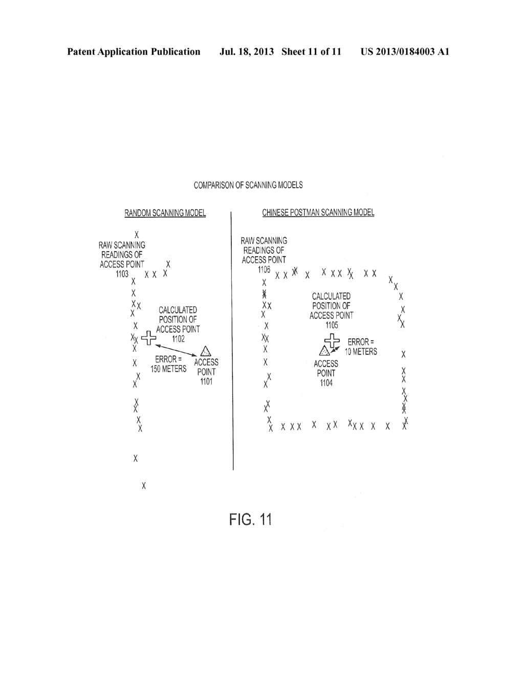 LOCATION-BASED SERVICES THAT CHOOSE LOCATION ALGORITHMS BASED ON NUMBER OF     DETECTED ACCESS POINTS WITHIN RANGE OF USER DEVICE - diagram, schematic, and image 12