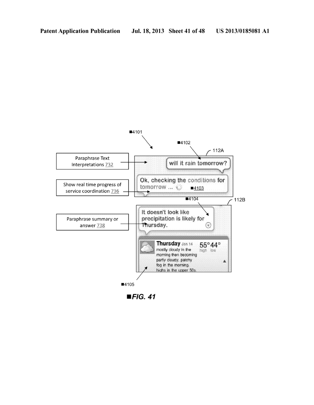 Maintaining Context Information Between User Interactions with a Voice     Assistant - diagram, schematic, and image 42