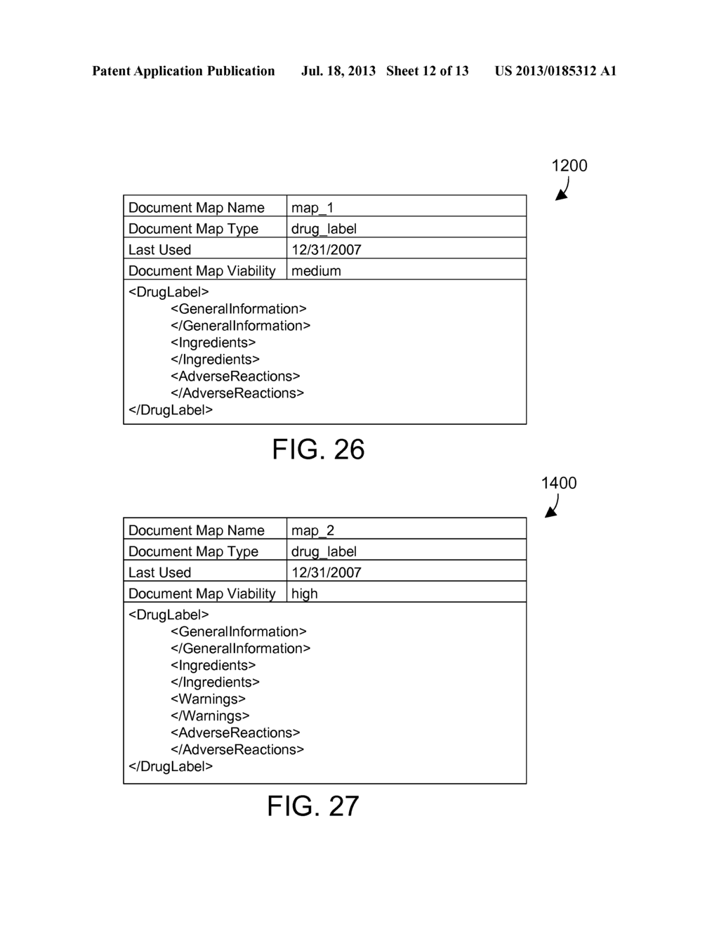 GENERATING SIMULATED CONTAINMENT REPORTS OF DYNAMICALLY ASSEMBLED     COMPONENTS IN A CONTENT MANAGEMENT SYSTEM - diagram, schematic, and image 13