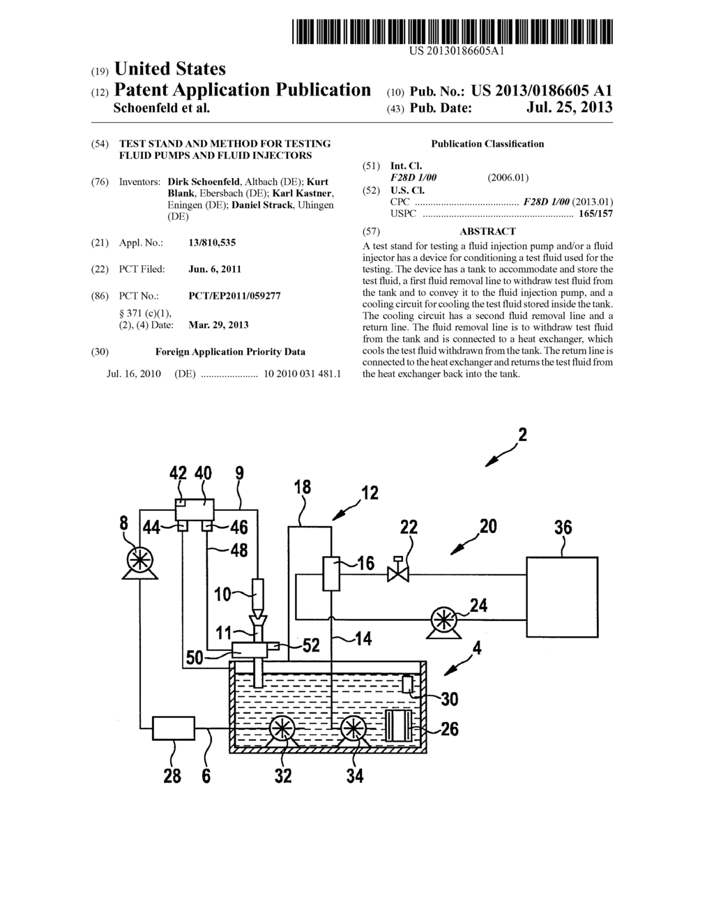 TEST STAND AND METHOD FOR TESTING FLUID PUMPS AND FLUID INJECTORS - diagram, schematic, and image 01