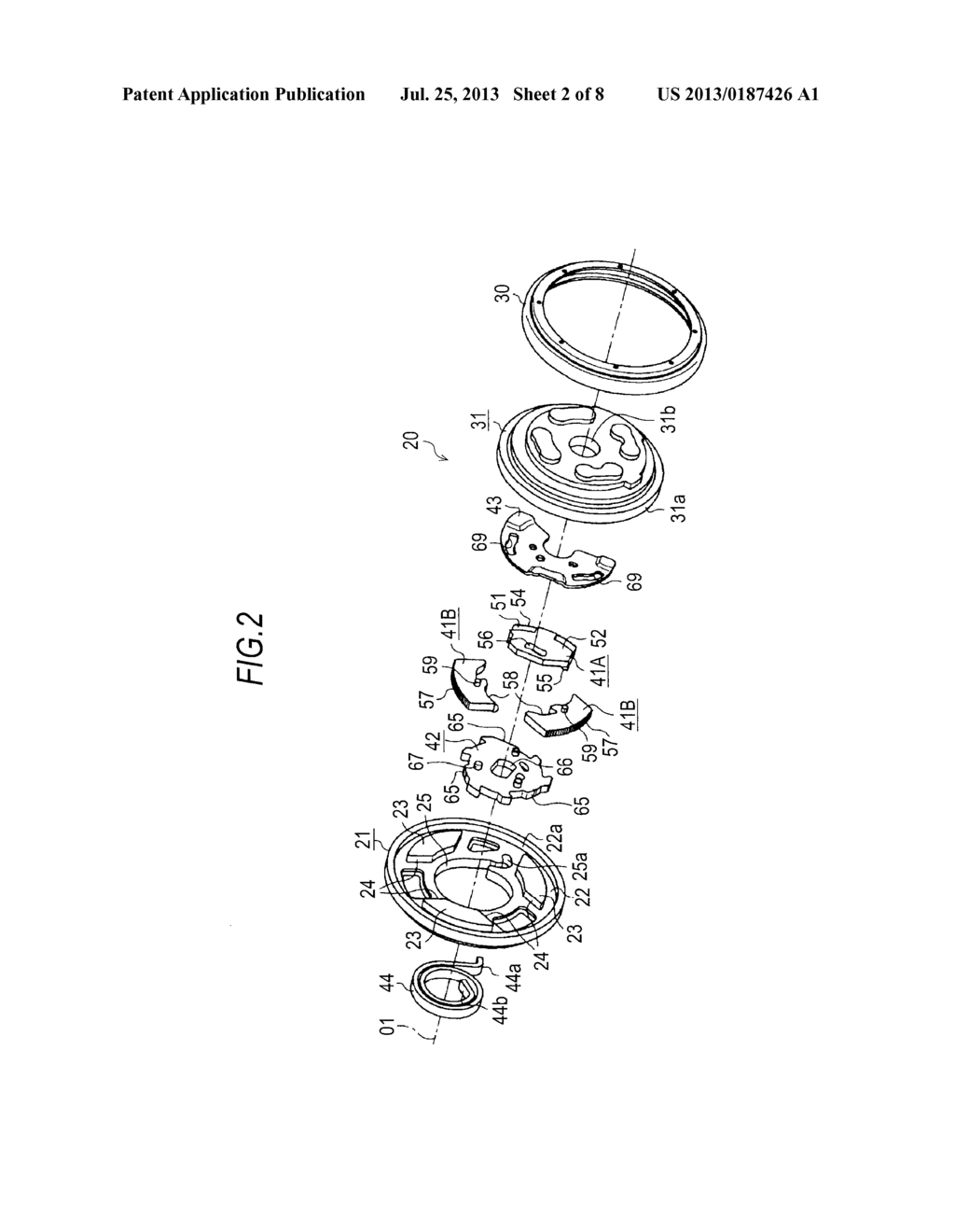 VEHICLE SEAT RECLINING APPARATUS - diagram, schematic, and image 03