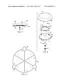 PORTABLE, COLLAPSIBLE STOOL WITH A SWIVEL SEAT diagram and image