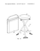 PORTABLE, COLLAPSIBLE STOOL WITH A SWIVEL SEAT diagram and image