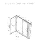 REFRIGERATED MERCHANDISER WITH DOOR  HAVING BOUNDARY LAYER diagram and image