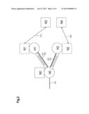 Method and device for processing data in a communication network diagram and image