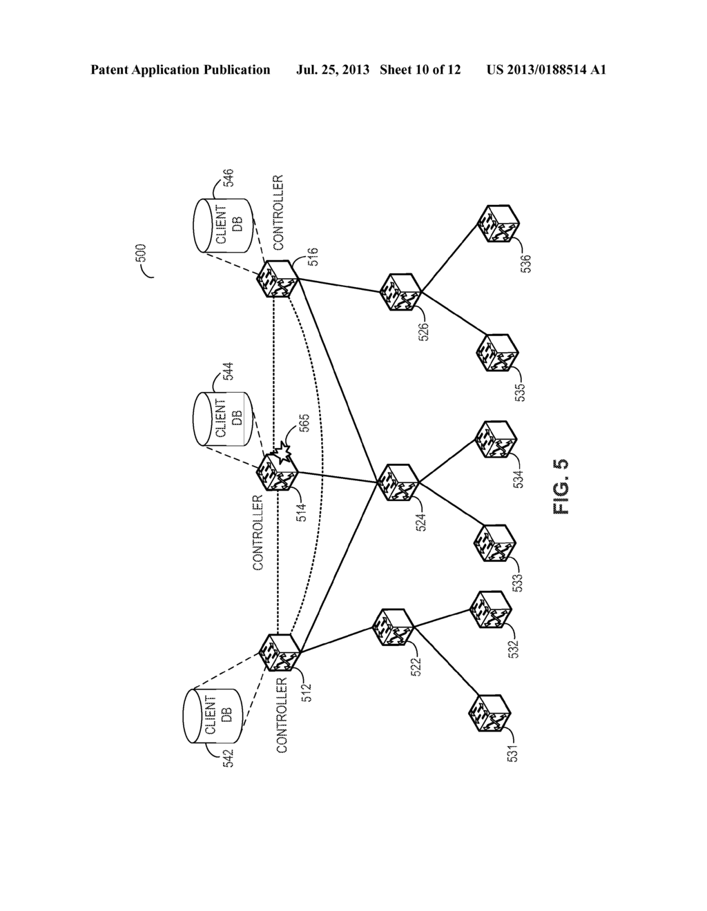 MANAGING A CLUSTER OF SWITCHES USING MULTIPLE CONTROLLERS - diagram, schematic, and image 11