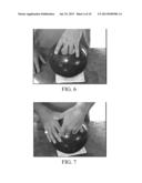 METHODS AND DEVICES FOR PREPARING CUSTOMIZED BOWLING BALL FINGER SLEEVES diagram and image