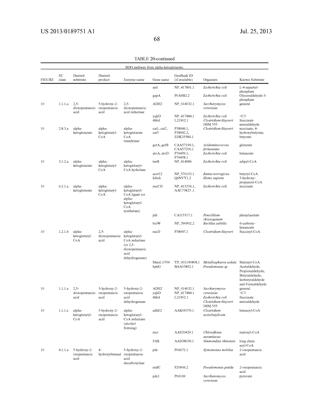 MICROORGANISMS FOR THE PRODUCTION OF 1,4-BUTANEDIOL, 4-HYDROXYBUTANAL,     4-HYDROXYBUTYRYL-COA, PUTRESCINE AND RELATED COMPOUNDS, AND METHODS     RELATED THERETO - diagram, schematic, and image 137