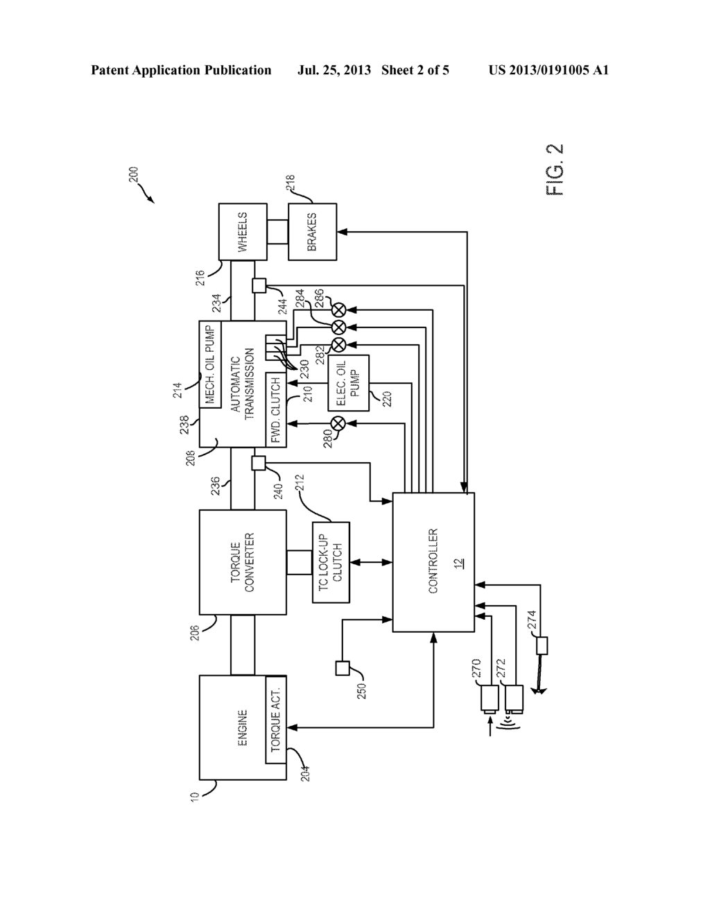 METHOD AND SYSTEM FOR OPPORTUNISTICALLY AUTOMATICALLY STOPPING AN ENGINE     OF A VEHICLE - diagram, schematic, and image 03