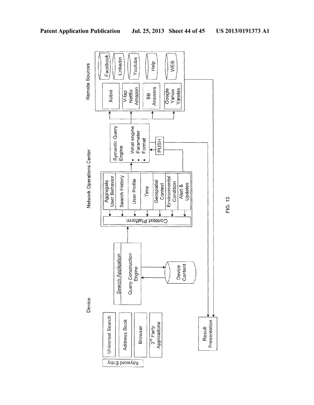 COMMUNICATIONS SYSTEM INCLUDING SEARCH SERVER FOR SEARCHING A MOBILE     WIRELESS COMMUNICATIONS DEVICE AND ASSOCIATED METHODS - diagram, schematic, and image 45