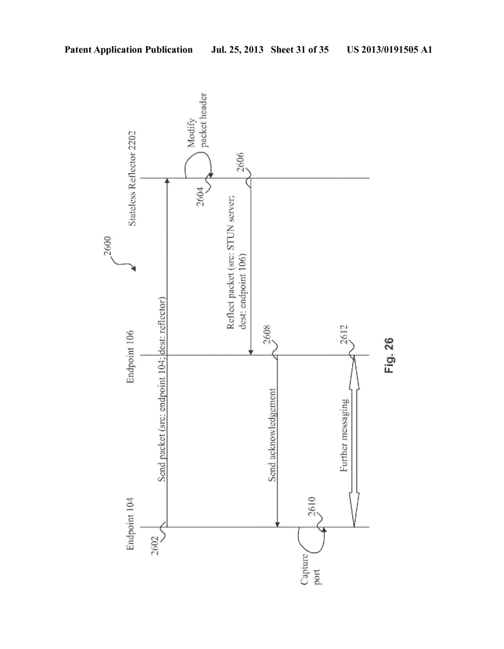 SYSTEM AND METHOD FOR TRAVERSING A NAT DEVICE FOR PEER-TO-PEER HYBRID     COMMUNICATIONS - diagram, schematic, and image 32