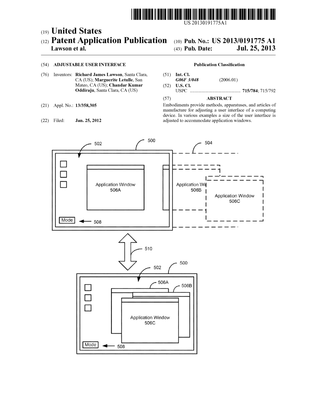 ADJUSTABLE USER INTERFACE - diagram, schematic, and image 01