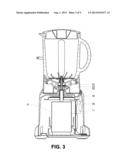 Combination Juicer-Blender diagram and image