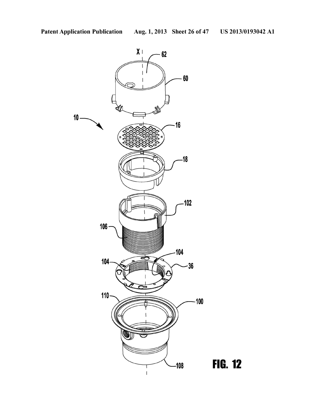 FLOOR DRAIN ASSEMBLY AND METHOD - diagram, schematic, and image 27