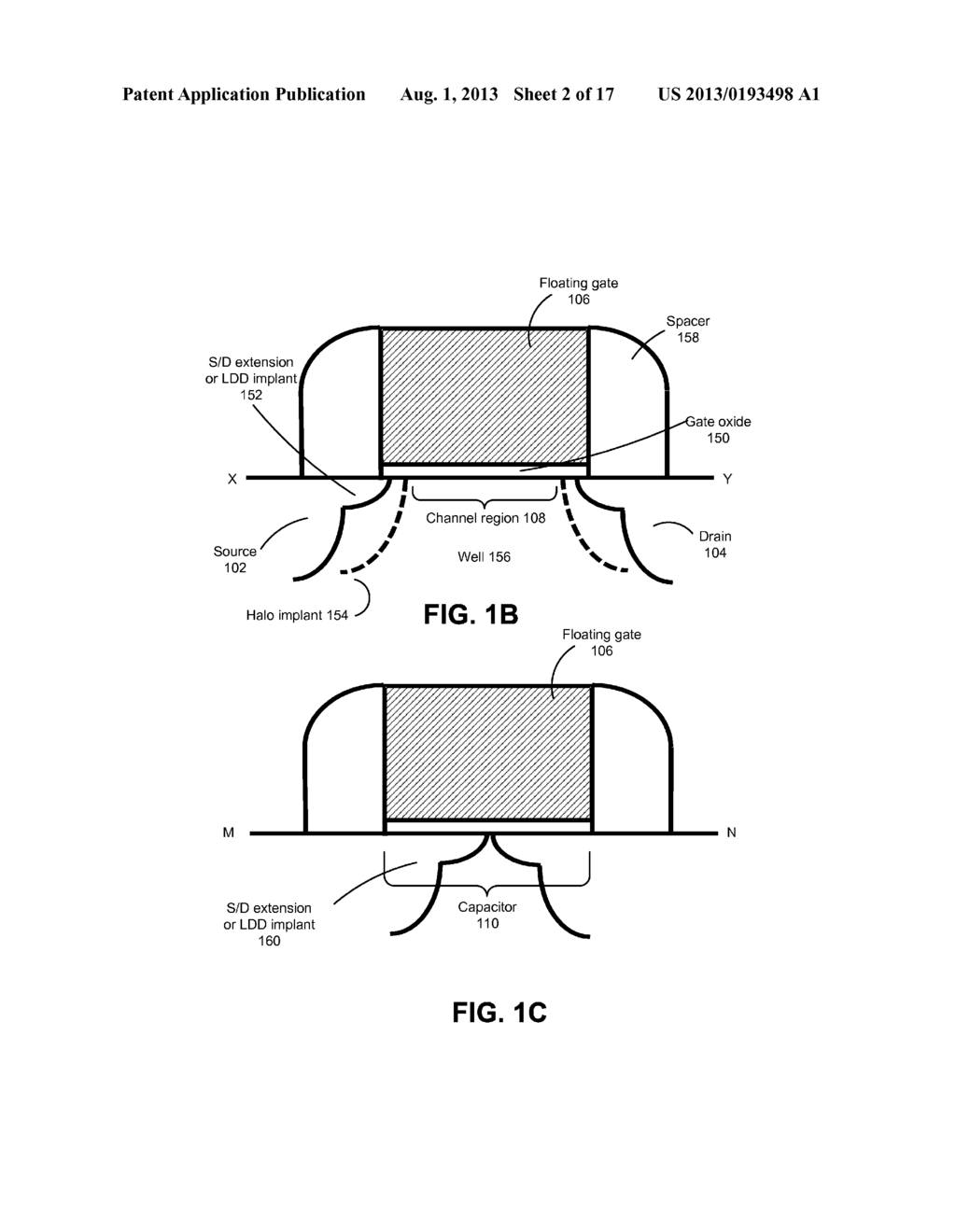 Asymmetric Dense Floating Gate Nonvolatile Memory with Decoupled Capacitor - diagram, schematic, and image 03