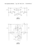 Cross-Coupled Transistor Circuit Having Diffusion Regions of Common Node     on Opposing Sides of Same Gate Electrode Track and Gate Node Connection     Through Single Interconnect Layer diagram and image