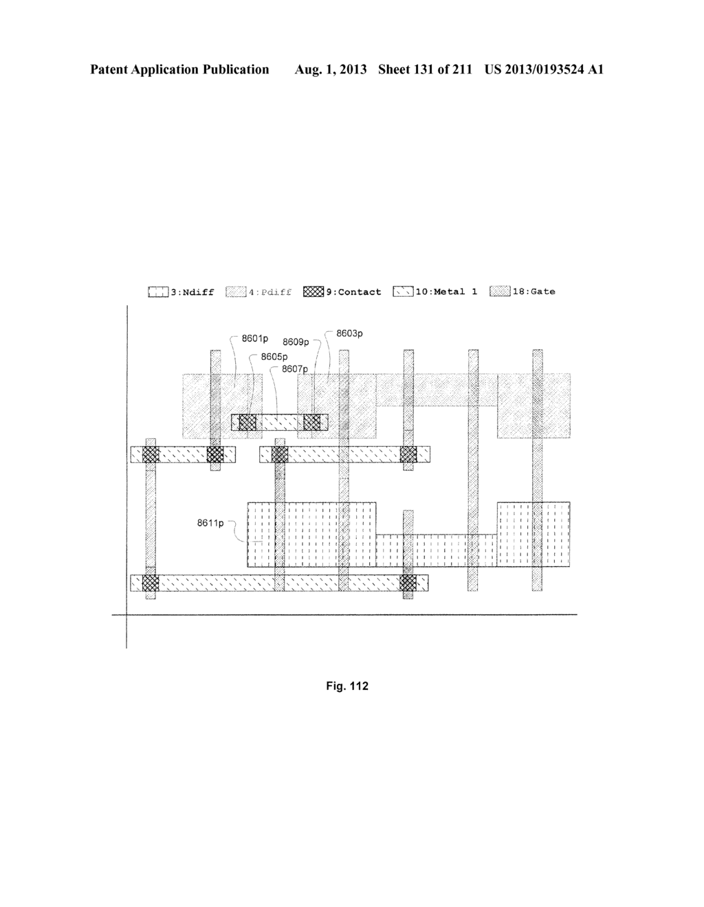 Cross-Coupled Transistor Circuit Having Diffusion Regions of Common Node     on Opposing Sides of Same Gate Electrode Track and Gate Node Connection     Through Single Interconnect Layer - diagram, schematic, and image 132