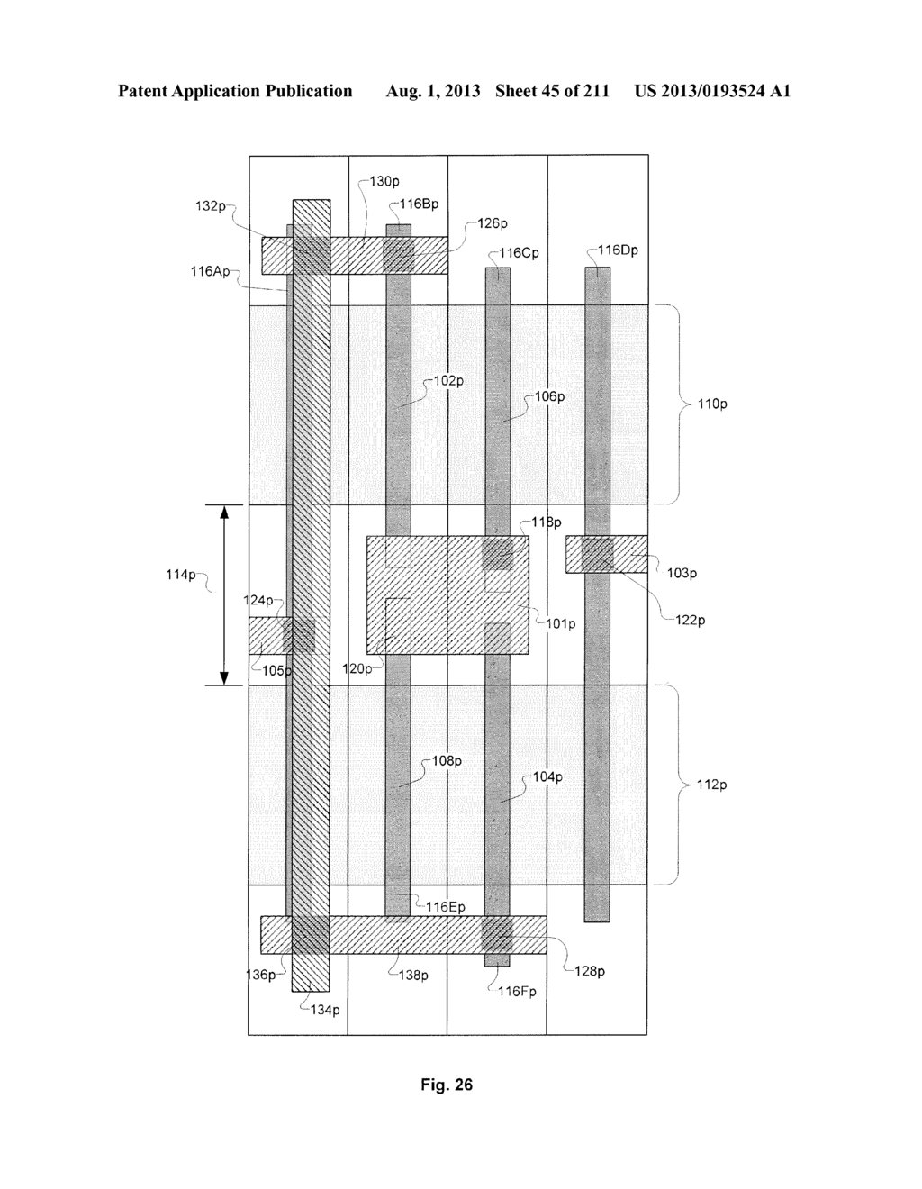 Cross-Coupled Transistor Circuit Having Diffusion Regions of Common Node     on Opposing Sides of Same Gate Electrode Track and Gate Node Connection     Through Single Interconnect Layer - diagram, schematic, and image 46