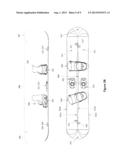 RECONFIGURABLE SNOWBOARD/DOWNHILL SKIS diagram and image