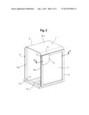 HOUSEHOLD APPLIANCE, IN PARTICULAR DISHWASHER, WITH AN ACOUSTIC SEALING     FRAME FOR NOISE REDUCTION diagram and image