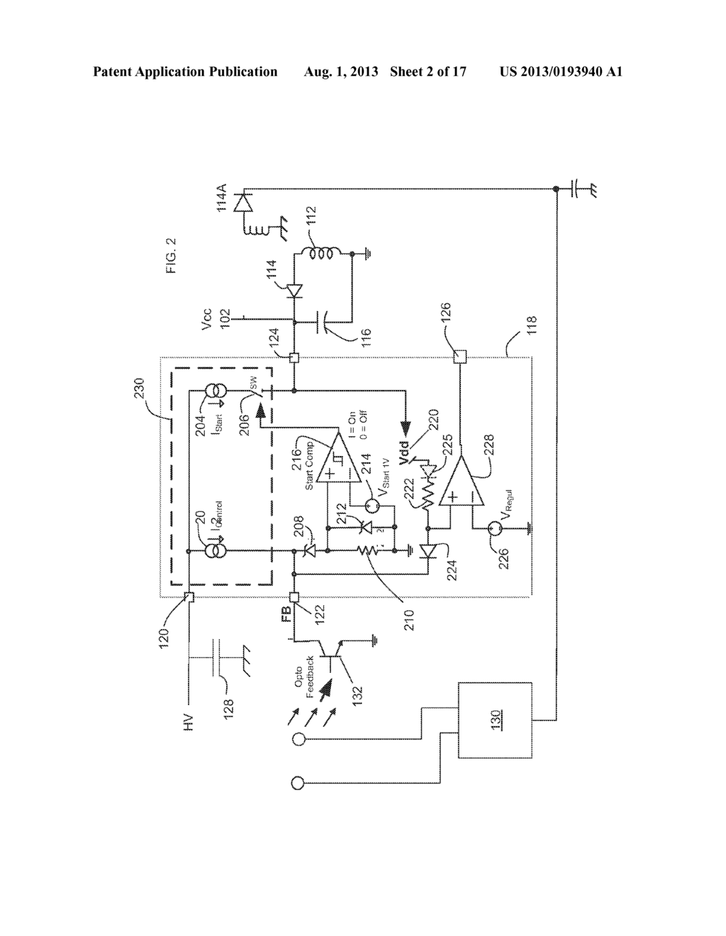 METHOD OF FORMING A SWITCHED MODE POWER SUPPLY CONTROLLER DEVICE WITH AN     OFF MODE AND STRUCTURE THEREFOR - diagram, schematic, and image 03