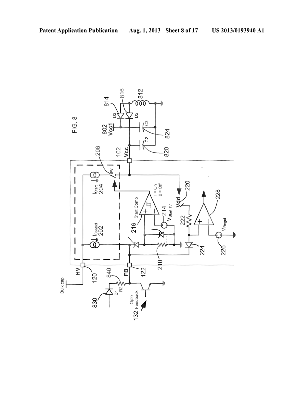 METHOD OF FORMING A SWITCHED MODE POWER SUPPLY CONTROLLER DEVICE WITH AN     OFF MODE AND STRUCTURE THEREFOR - diagram, schematic, and image 09