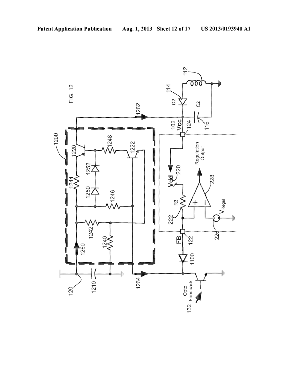 METHOD OF FORMING A SWITCHED MODE POWER SUPPLY CONTROLLER DEVICE WITH AN     OFF MODE AND STRUCTURE THEREFOR - diagram, schematic, and image 13