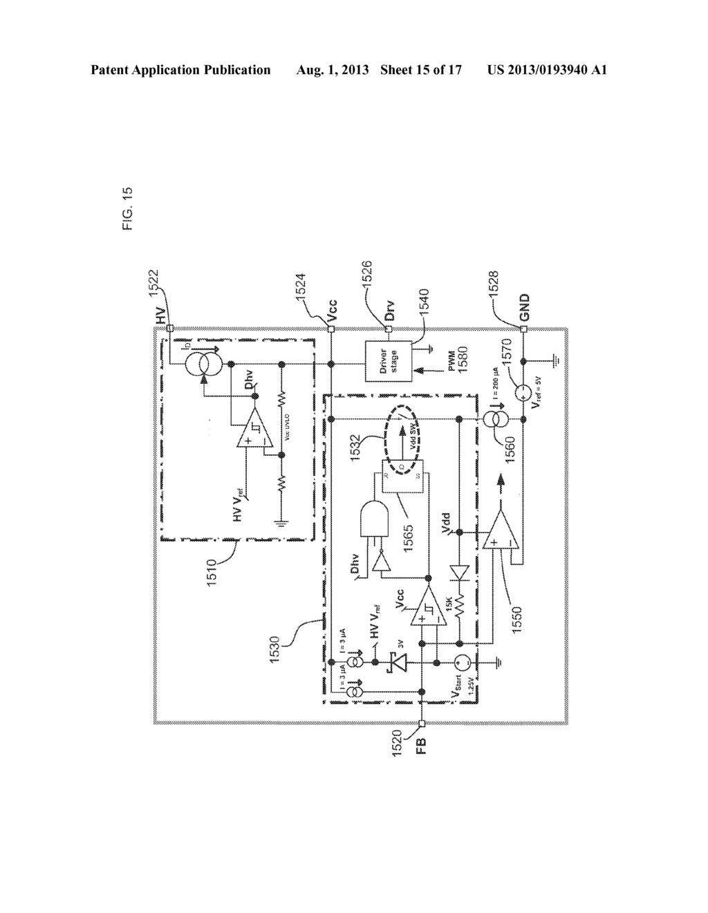 METHOD OF FORMING A SWITCHED MODE POWER SUPPLY CONTROLLER DEVICE WITH AN     OFF MODE AND STRUCTURE THEREFOR - diagram, schematic, and image 16