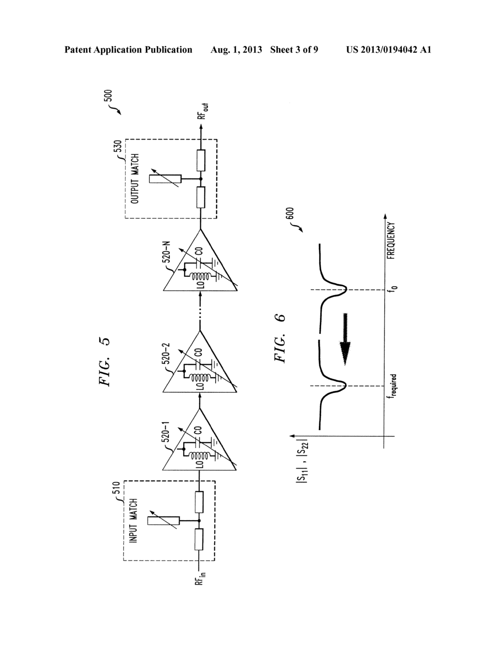 Multi-Stage Amplifier Using Tunable Transmission Lines and Frequency     Response Calibration of Same - diagram, schematic, and image 04