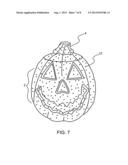 Crystal beaded pumpkin and process of manufacture diagram and image