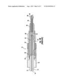 OPTICAL FIBER GUIDE APPARATUSES FOR SPLICE CONNECTOR INSTALLATION TOOLS,     AND RELATED ASSEMBLIES AND METHODS diagram and image