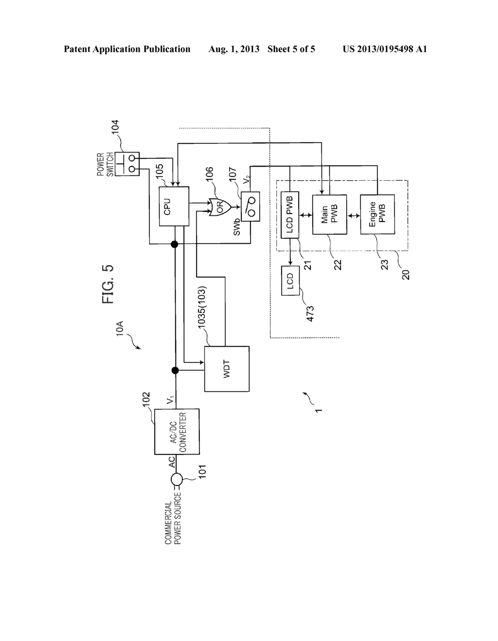 POWER CONTROL DEVICE, ELECTRONIC APPARATUS, AND IMAGE FORMING APPARATUS - diagram, schematic, and image 06