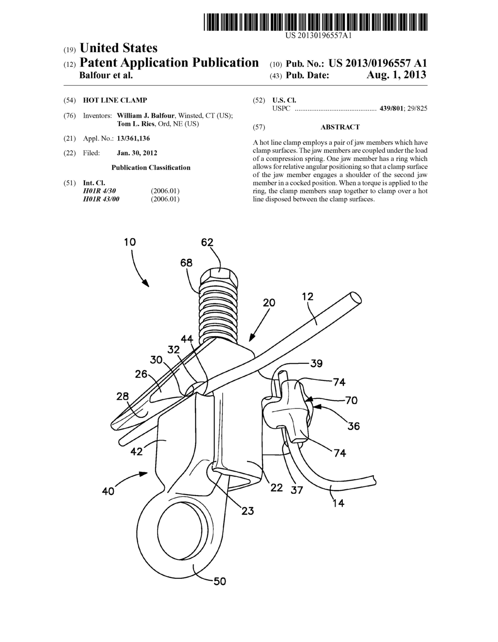 Hot Line Clamp - diagram, schematic, and image 01